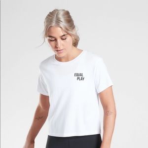 athleta equal play cropped tshirt